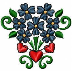 Flowers Embroidery Design 8